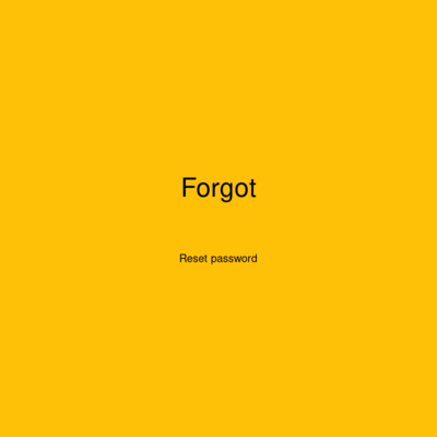Forgot Password